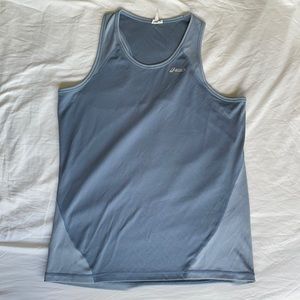 mens asics grey performance tank